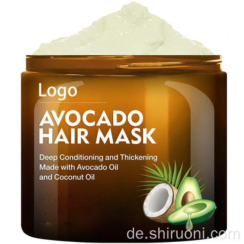 Avocado-Kokosöl-Haarmaske für trockene, geschädigte